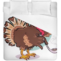 Turkey Chef Cooking Food Cartoon Duvet Cover (king Size)