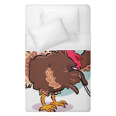 Turkey Chef Cooking Food Cartoon Duvet Cover (single Size) by Sarkoni