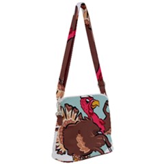 Turkey Chef Cooking Food Cartoon Zipper Messenger Bag by Sarkoni