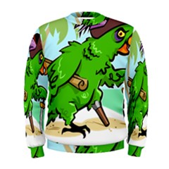 Parrot Hat Cartoon Captain Men s Sweatshirt