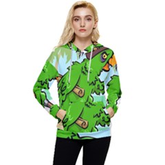 Parrot Hat Cartoon Captain Women s Lightweight Drawstring Hoodie by Sarkoni