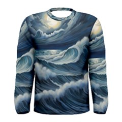 Waves Storm Sea Men s Long Sleeve T-shirt by Bedest