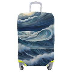 Waves Storm Sea Luggage Cover (medium) by Bedest