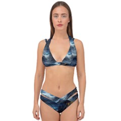 House Waves Storm Double Strap Halter Bikini Set by Bedest