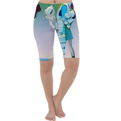 Astronaut Kiss Space Baby Cropped Leggings  by Bedest