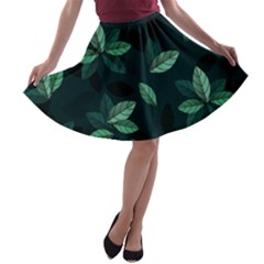 Foliage A-line Skater Skirt