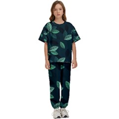 Foliage Kids  T-shirt And Pants Sports Set by HermanTelo