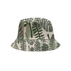 Plants Leaves Boho Botany Foliage Bucket Hat (kids)