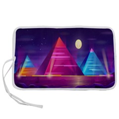 Egyptian Pyramids Night Landscape Cartoon Pen Storage Case (l) by Ndabl3x