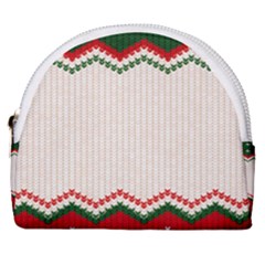 Merry Christmas Happy New Year Horseshoe Style Canvas Pouch by artworkshop