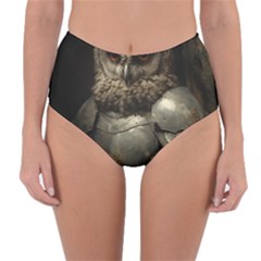 Owl Knight Reversible High-waist Bikini Bottoms by goljakoff