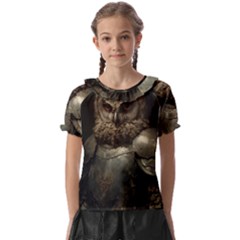 Owl Knight Kids  Frill Chiffon Blouse