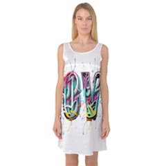 Graffiti Love Sleeveless Satin Nightdress by essentialimage