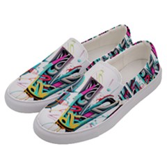 Graffiti Love Men s Canvas Slip Ons by essentialimage