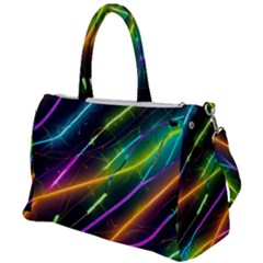 Vibrant Neon Dreams Duffel Travel Bag by essentialimage