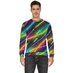 Vibrant Neon Dreams Men s Fleece Sweatshirt