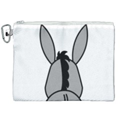 Donkey Ass Funny Nice Cute Floppy Canvas Cosmetic Bag (xxl)