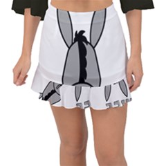 Donkey Ass Funny Nice Cute Floppy Fishtail Mini Chiffon Skirt by Sarkoni