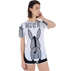 Donkey Ass Funny Nice Cute Floppy Perpetual Short Sleeve T-shirt