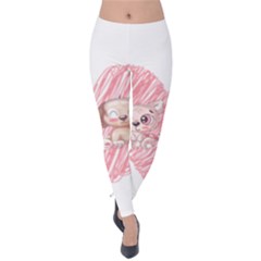 Paw Dog Pet Puppy Canine Cute Velvet Leggings