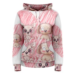 Cat Kitten Feline Pet Animal Cute Women s Pullover Hoodie