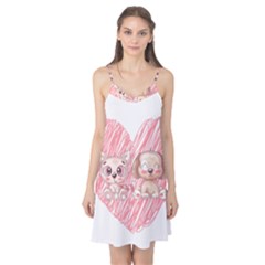 Cat Kitten Feline Pet Animal Cute Camis Nightgown 