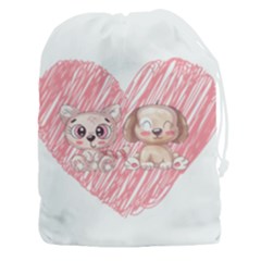 Paw Dog Pet Puppy Canine Cute Drawstring Pouch (3xl) by Sarkoni