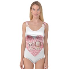 Dog Cat Animal Pet Heart Love Princess Tank Leotard 