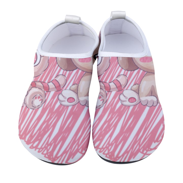 Cat Kitten Feline Pet Animal Cute Men s Sock-Style Water Shoes