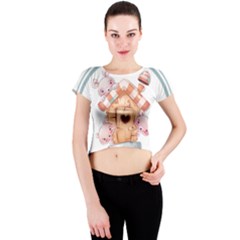 Socks Stockings Christmas Warm Crew Neck Crop Top