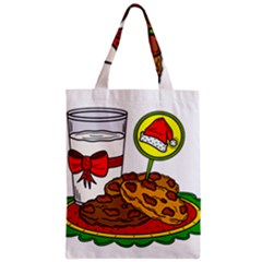 Milk Cookies Christmas Holidays Zipper Classic Tote Bag