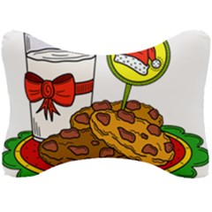 Milk Cookies Christmas Holidays Seat Head Rest Cushion by Sarkoni