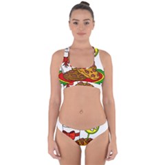 Milk Cookies Christmas Holidays Cross Back Hipster Bikini Set