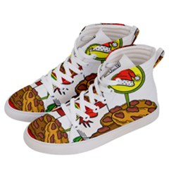 Milk Cookies Christmas Holidays Men s Hi-top Skate Sneakers by Sarkoni