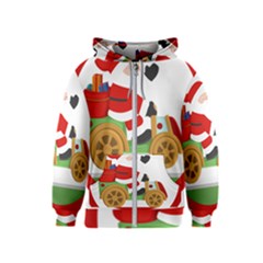 Christmas Santa Claus Kids  Zipper Hoodie