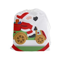 Christmas Santa Claus Drawstring Pouch (xl)