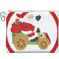 Christmas Santa Claus Canvas Cosmetic Bag (xxxl) by Sarkoni