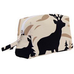 Deer Wildlife Wristlet Pouch Bag (large)
