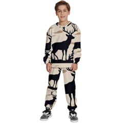 Deer Wildlife Kids  Sweatshirt Set