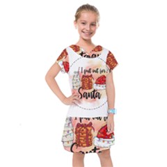 Santa Cookies Christmas Kids  Drop Waist Dress by Sarkoni