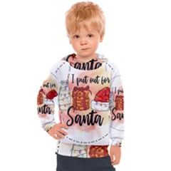 Santa Cookies Christmas Kids  Hooded Pullover by Sarkoni