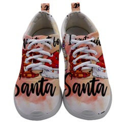 Santa Cookies Christmas Mens Athletic Shoes by Sarkoni