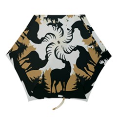 Deer Wildlife Nature Mini Folding Umbrellas