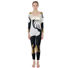 Deer Wildlife Nature Long Sleeve Catsuit