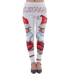 Santa Glasses Yoga Chill Vibe Lightweight Velour Leggings