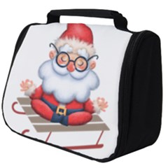 Santa Glasses Yoga Chill Vibe Full Print Travel Pouch (Big)