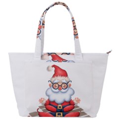 Santa Glasses Yoga Chill Vibe Back Pocket Shoulder Bag  by Sarkoni