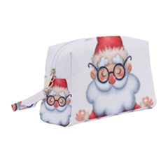 Santa Glasses Yoga Chill Vibe Wristlet Pouch Bag (Medium)