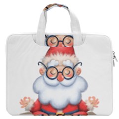 Santa Glasses Yoga Chill Vibe MacBook Pro 13  Double Pocket Laptop Bag