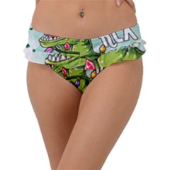 Dinosaur T-rex Dino Tyrannasaurus Frill Bikini Bottoms